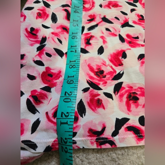 Kate Spade Dream A Little Dream Pink Floral Sleeveless Cotton Top With Bow. Sm - Picture 11 of 11